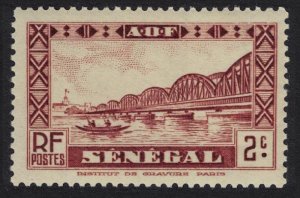 Senegal Faidherbe Bridge Boat Dakar 2c 1935 MNH SC#143 SG#140