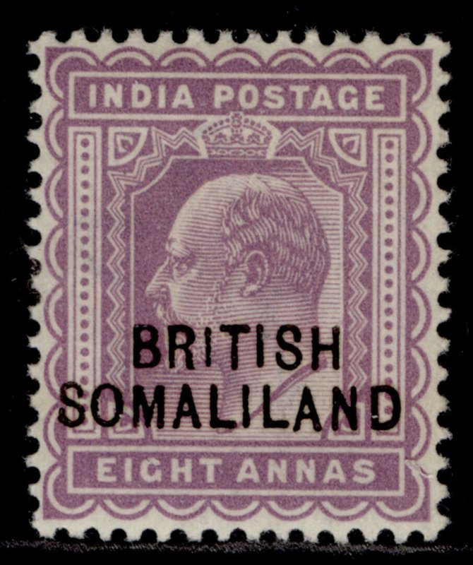 SOMALILAND PROTECTORATE EDVII SG30, 8a purple, M MINT.