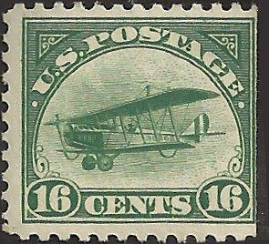 # C2 MINT NEVER HINGED CURTIS JENNY BIPLANE