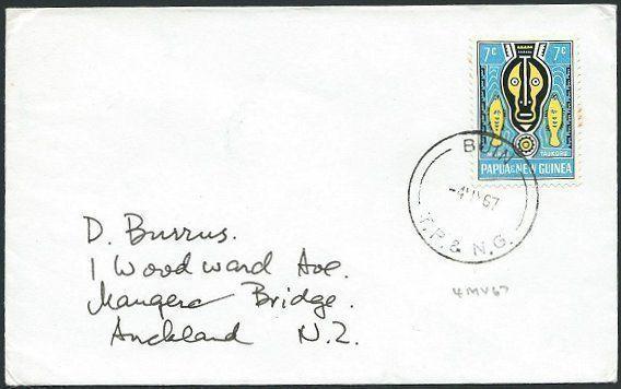 PAPUA NEW GUINEA 1967 cover ex BUIN........................................39590