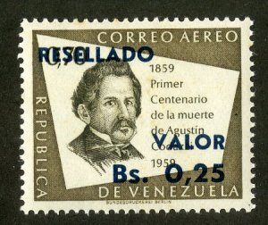 VENEZUELA C884 MNH SCV $1.10 BIN $.75 POLITICIAN