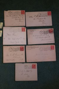 7 US covers w/Boston MA flag cancels on 267 or 279B (192) (#2054)