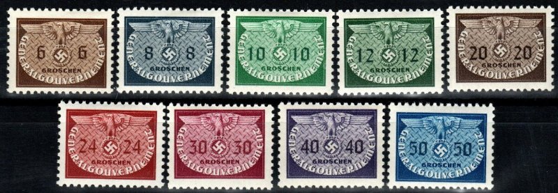 Poland #NO16-24  F-VF Unused CV $7.00 (X6123)