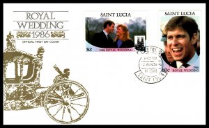 St Lucia 839-840 Set of Two U/A FDC