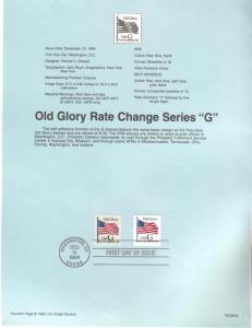 USA OLD GLORY RATE CHANGE SERIES G 2886 2887