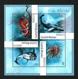 Guinea-Bissau MNH S/S Marine Life 2012