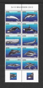 WHALES - ARUBA #398 M/S MNH