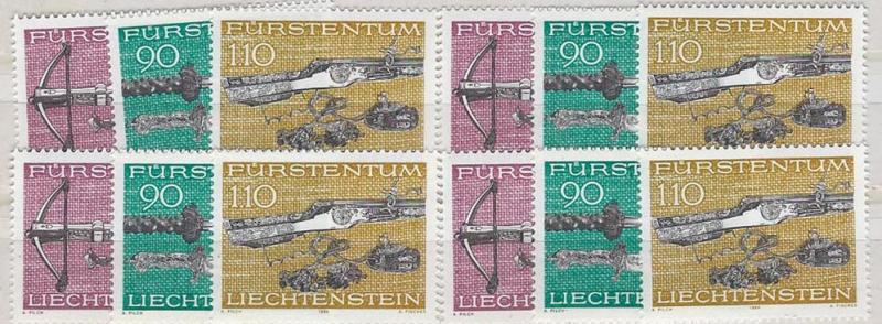 Wholesale lot. Liechtenstein 691-694 x4 sets (NH)