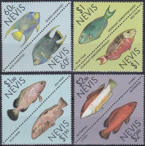 Nevis MNH 477-84 Fish Triangles 1987