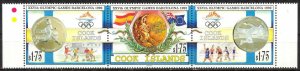 Cook islands 1992 Olympics Games Barcelona Strip MNH