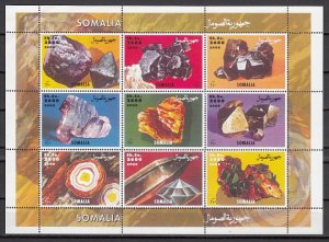 Somalia, 2000 Cinderella issue. Minerals sheet of 9. ^