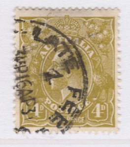 AUSTRALIA 1929 WMK 7 Mult Small Crown and A 4d P 13 1/2x12 1/2 A27P30F23895