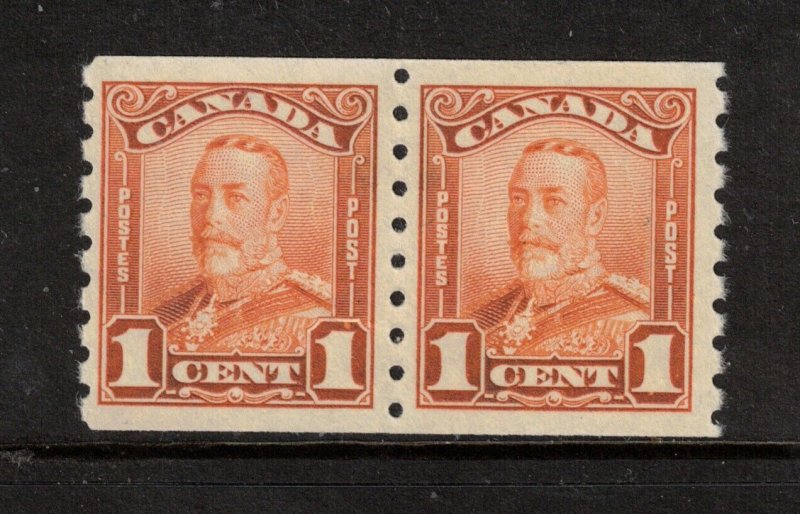 Canada #160 Very Fine Never Hinged Coil Pair