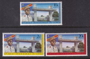 Congo Democratic Republic 695-697 MNH VF