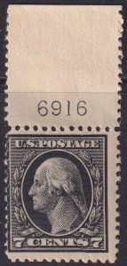 #407 Mint NH, Fine+, Plate number single (CV $150 - ID47149) - Joseph Luft