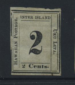  Hawaii Scott #18 Numeral Issue Used  Stamp  (Stock #H18-1)