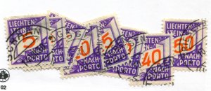 LIECHTENSTEIN   J13-20   USED