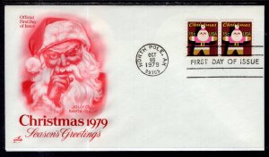 US 1800 Christmas Santa Artcraft U/A FDC