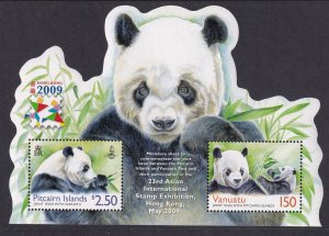 Pitcairn Islands 685 Pandas Souvenir Sheet MNH VF