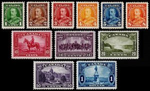 Canada Scott 217-227 (1935) Mint H VF Complete Set, CV $119.50 B