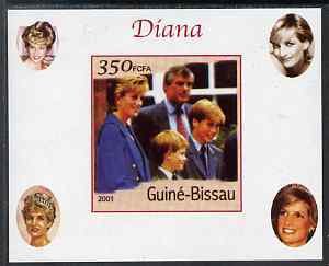 GUINEA BISSAU - 2001 - Diana #9 - Imperf De Luxe Sheet - M N H - Private Issue