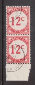 British Guiana #J4 Very Fine Used Pair