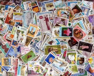 Channel Islands Stamp Collection - 500 Different Stamps