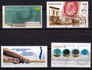 Canada 2002, 4 Stamps  MNH  # 1956,1958-59,1961