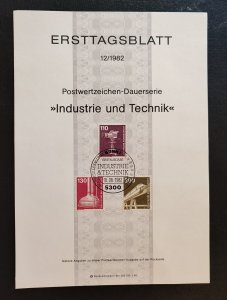 Ersttagsblatt 12/1982 is an official issue of postage stamps of the Federal...