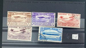 Used Egypt Airmail Stamps Collection Lot