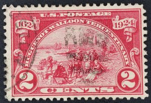 United States, Scott #615, F-VF used, short perf