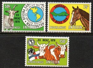 Netherlands Antilles Sc #437-439 MNH