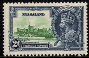 Nyasaland - 1935 Silver Jubilee 2d MH* SG 124