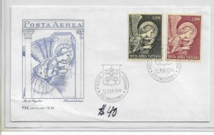 Vatican 1968 Beato Angelico Air Mail Cachet Cover Very Nice !!