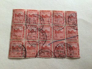 Egypt Alexandria 1917 used stamps block   A12600