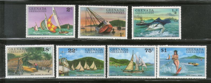 Grenada Grenadines 1977 Tourism Sailfish Skiing Yatching Boat Sc 794-800 MNH # 9