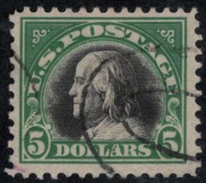 MALACK 524 VF JUMBO, handstamp cancel, fresh color! b8234