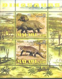 Malawi 2009 Dinosaur Prehistorics Wild Animals Nature Tree S/S Stamps MNH perf