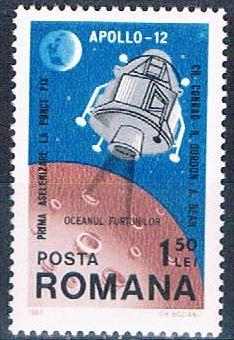 Romania 2137 MNH Apollo 12 1969 (R0615)+