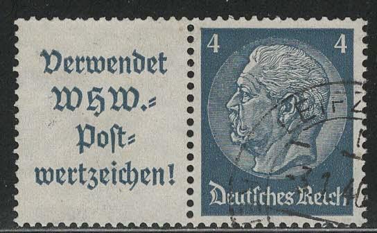 Germany Scott # 417, label A12, used, se-tenant, Mi # W78