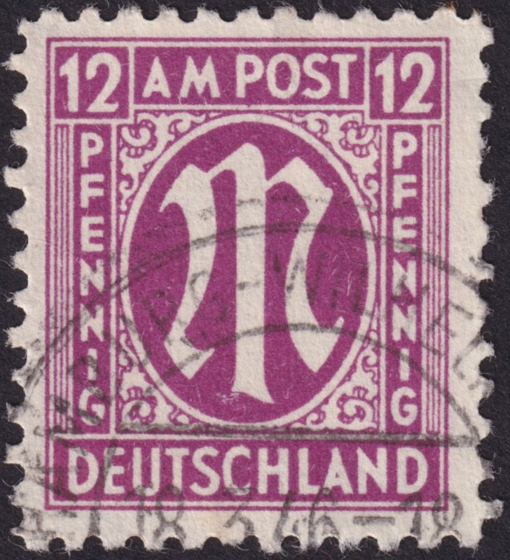 Germany Occupation - AMG Issue 1945-46, Type II #3N1-3N20 vf u