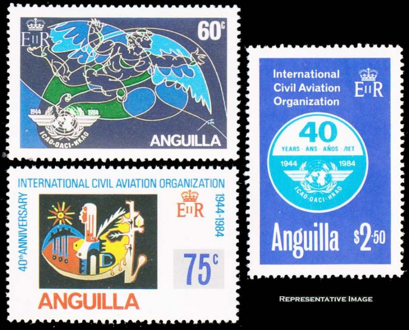 Anguilla Scott 609-611 Mint never hinged.