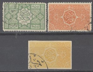 COLLECTION LOT # 2264 SAUDI ARABIA 3 STAMPS 1916+ CV+$33