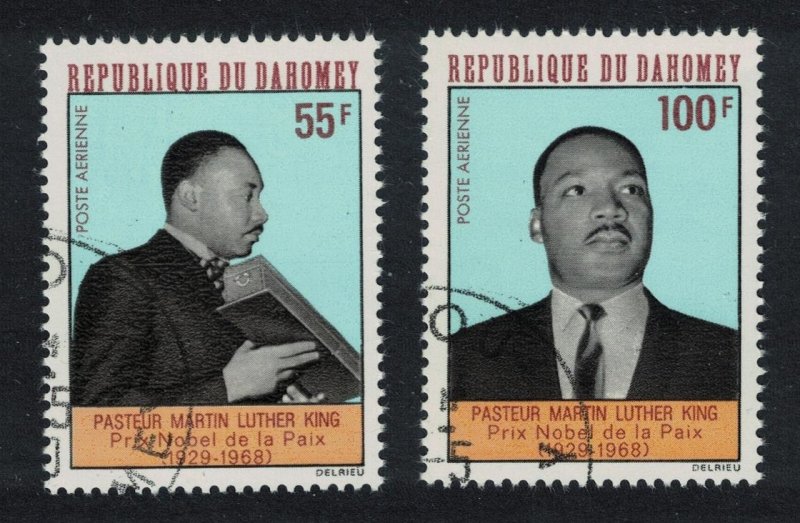 Dahomey Martin Luther King Commemoration 2v 1968 CTO SC#C72-C73 SG#329-330