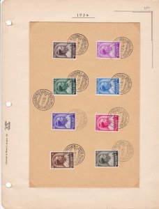 Belgium 1936 Tuberculosis Fund Souvenir Stamps Page Ref 45474