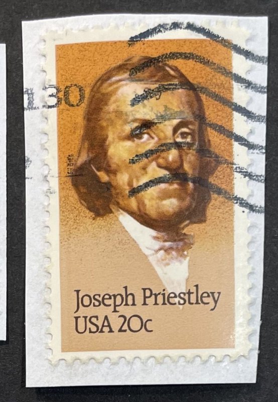 US #2038 Used on Paper - Joseph Priestley [OP4.3.4]