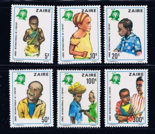Zaire 921-26 NH 1978 Intl Year of the Child 
