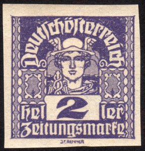 1920, Austria, 2h, MNH, Newspaper stamp, Sc P29