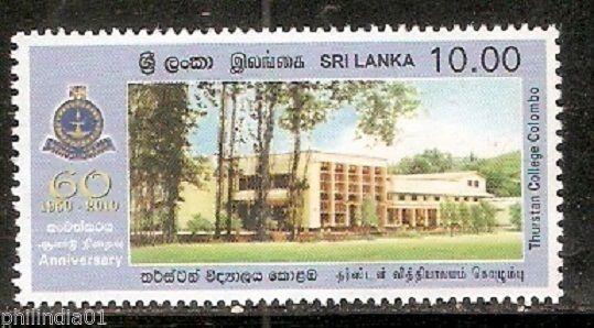 Sri Lanka 2010 Thrustan College Colombo Education MNH # 3178