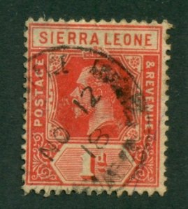 Sierra Leone 1912 #104 U SCV(2020)=$1.00